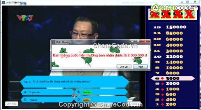 ai la trieu phu,ai la tri,c#,ai la trieu phu full bao cao,game show